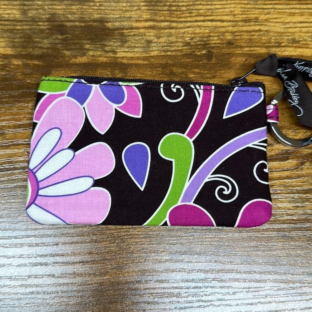 Vera Bradley Purple Punch‎ Compact Taxi Wallet and Matching Coin Purse - Picture 6 of 9